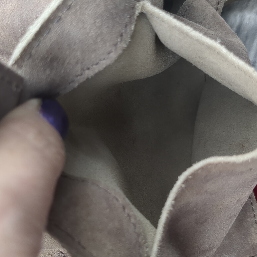 Hammitt Oliver Suede Grommet Stud Pewter/Metallic Tote Bag - Picture 11 of 15